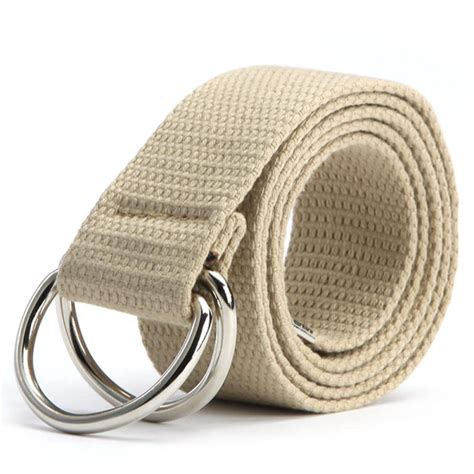 canvas ring belts.